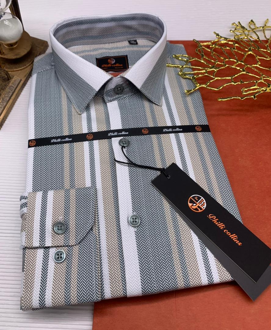 Dilli Collinz – Chemise Rayée Élégance Naturelle