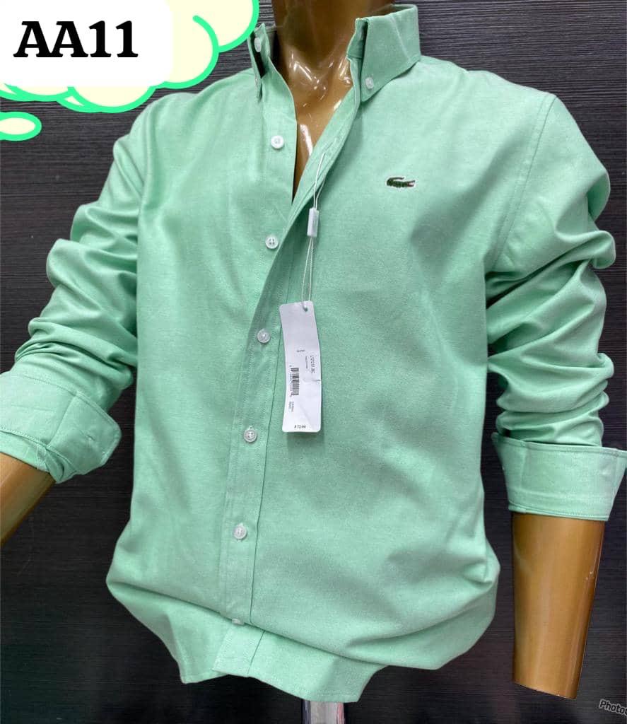 Lacoste – Chemise Verte Fraîcheur